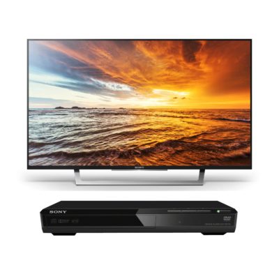 Sony KDL49WD751BU Black - 49inch Full HD Smart LED TV with Freeview HD WiFi + DVP-SR170 Black - DVD Player with Multi-format DVDs & CDs Playback Sony KDL49WD751BU Black - 49inch Full HD Smart LED TV with Freeview HD WiFi + DVP-SR170 Black - DVD Player with Multi-format DVDs & CDs Playback